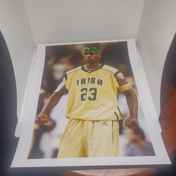 LEBRON JAMES HIGH SCHOOL☘️11 POSTER ULTRA GLOSSY REPRINT 8.5x11 BUNDLE SET!☘️👀 - Picture 8 of 11